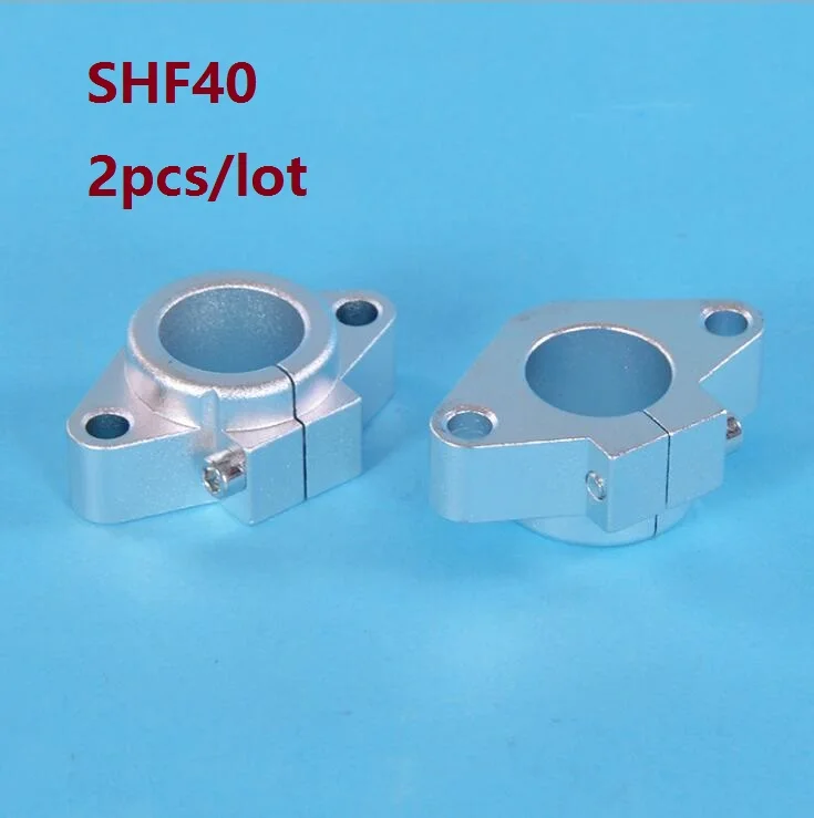 

2pcs/lot SHF40 Aluminum Linear Rod Rail Shaft Support XYZ Table CNC Router parts 3D printer parts