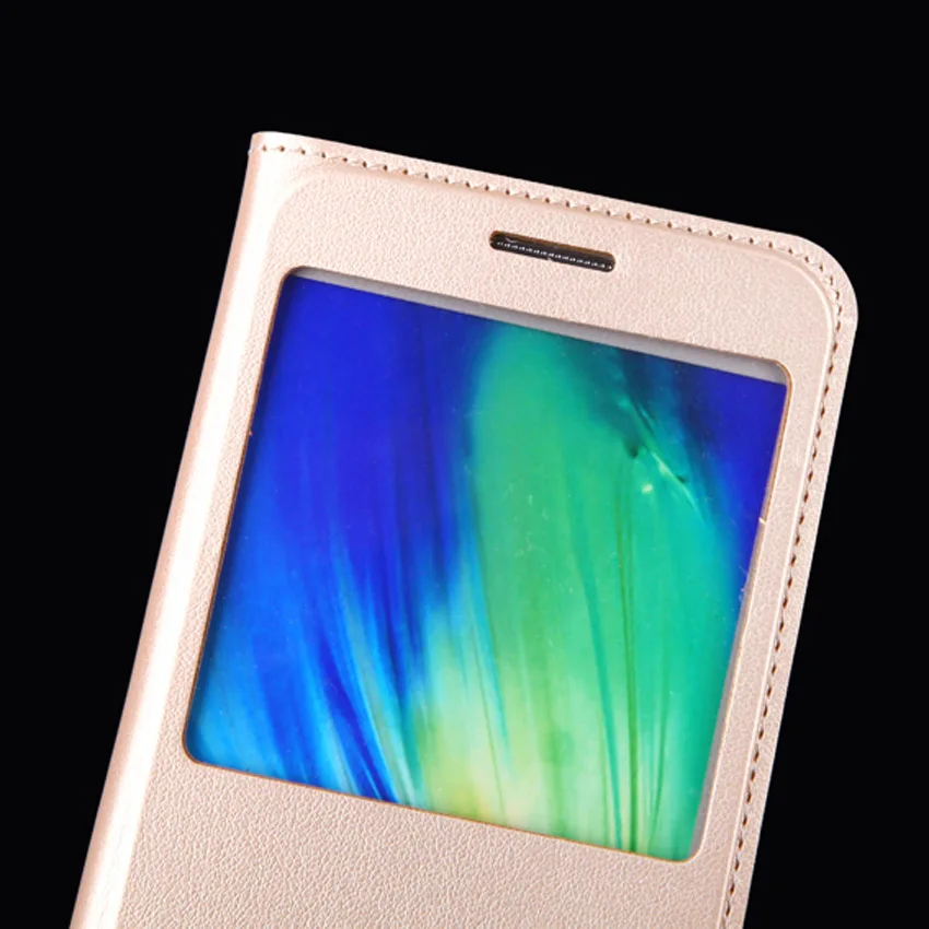 Кожаный чехол с откидной крышкой для Samsung Galaxy A3 A5 A7 2016 A 3 5 7 SM A310F A510F A710F прозрачный