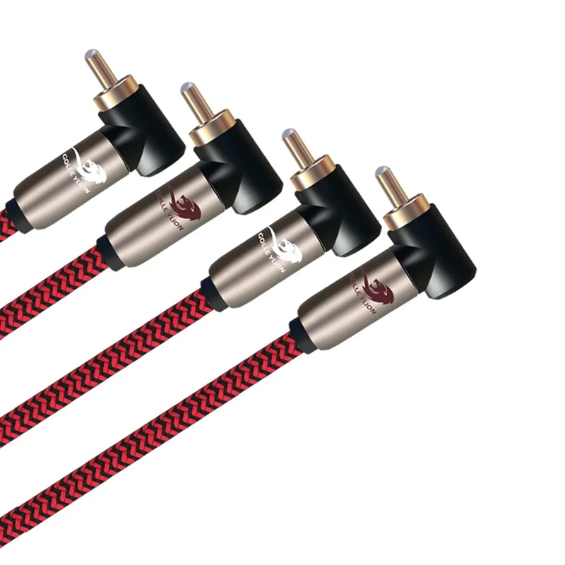 Dual RCA to 2 RCA Male Audio Cable For Blu-ray Players CD DVD TV Amplifier Speakers Stereo Sound Systems AV Cords 1m 2m 3m 5m Dual RCA to 2 RCA Male Audio Cable For Blu-ray Players CD DVD TV Amplifier Speakers Stereo Sound Systems AV Cords 1m 2m 3m 5m