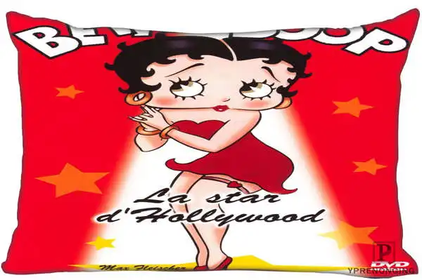 Пользовательские Betty Boop наволочка прямоугольник Наволочки на молнии 35x45,40x60 см(одна сторона печать) 180516-07 - Цвет: Rectangle Pillowcase