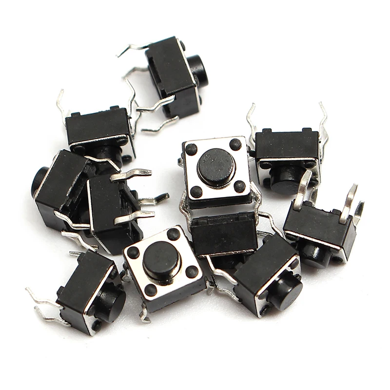 140pcs 10 Types Momentary Tactile Switches Push Button Switch Micro SMD SMT DIP Tact Switches For Electronic Products Mayitr