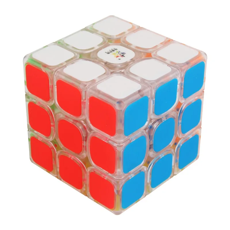 Yuxin V2 Черный Kylin 2 скоростной куб 3x3x3 Cubo Magico головоломка 3x3 волшебный куб Развивающие игрушки для детей мальчик для куб для сборки на скорость - Цвет: transparent