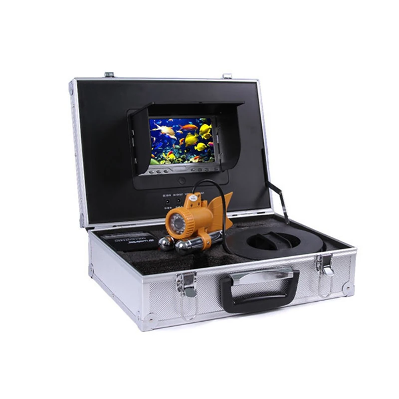 

Underwater Fishing Camera CCD Video Fish Finder CCTV Camera Waterproof With 50m Cable 7'TFT Monitor Battery Carry Case