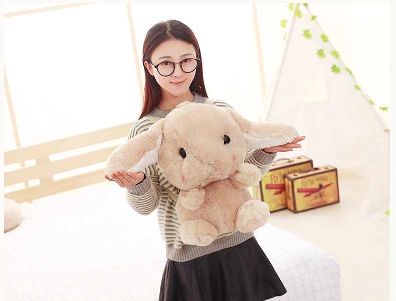 Большой размер 50 см прекрасный Школьный Рюкзак Kawaii Кролик плюшевый рюкзак Япония Кролик плюшевая сумка мягкие игрушки для девочек подарок на день рождения