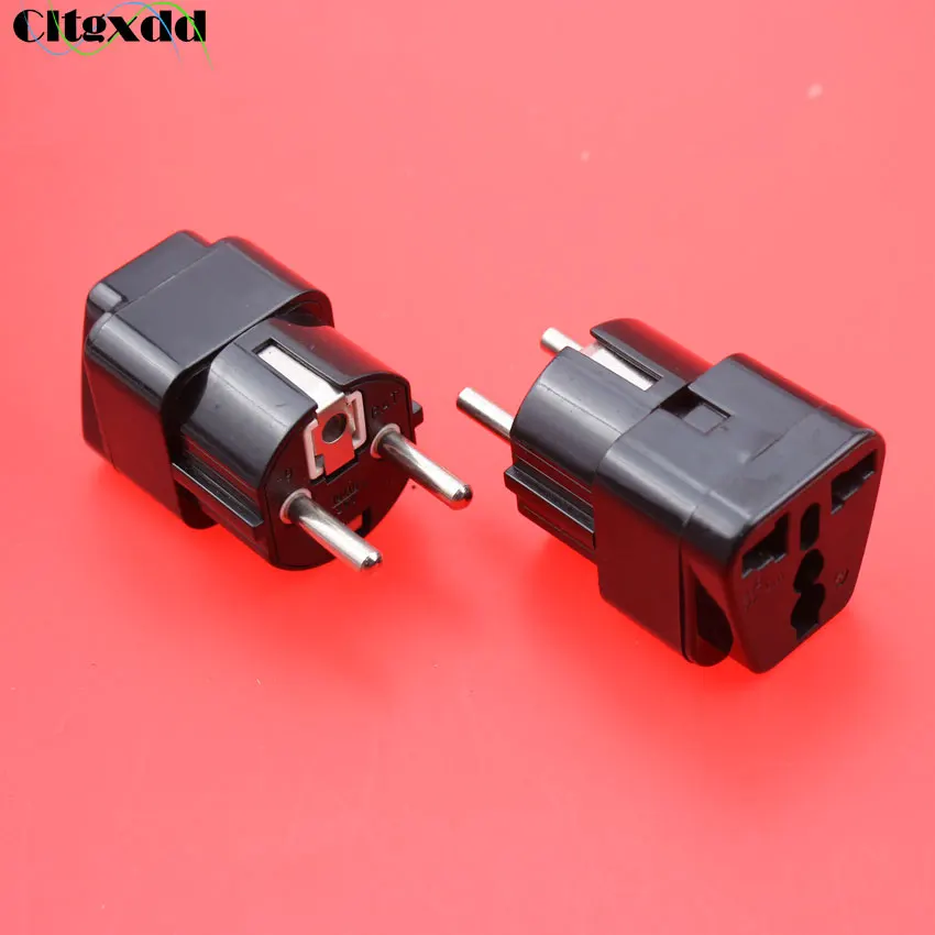 

cltgxdd 1pcs AU UK US to EU AC Wall Power Socket Plug Home Travel Charger Adapter Converter Charging Plug for Europe Universal