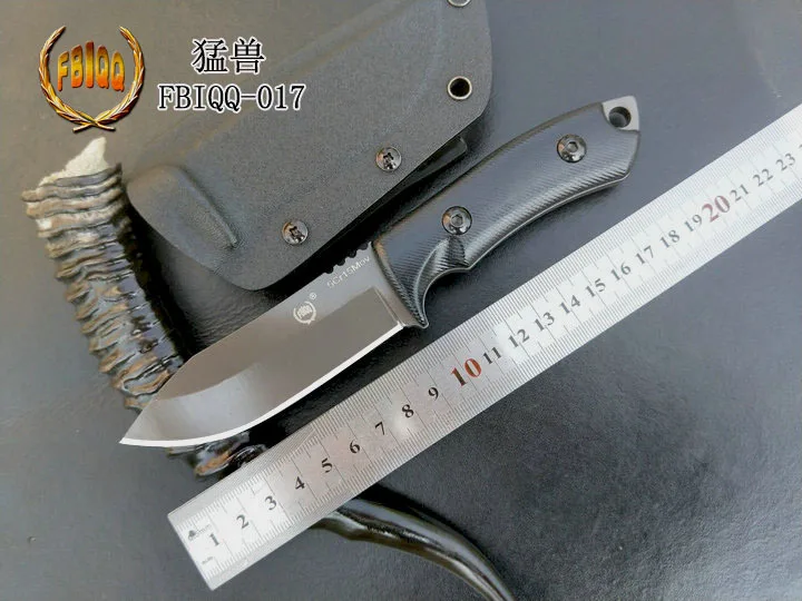 Дешевый FBIQQ Открытый самообороны сабля, высокая твердость нож выживания, портативный Тактический выживания небольшой прямой нож