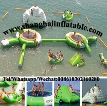inflatable floating water park inflatable islands water sports walk