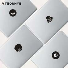 Black Partial Skin Stickers for Macbook New Pro 2018 Wild-curl up Laptop Sticker for Macbook pro air retina 11 13 15 Vinyl Decal