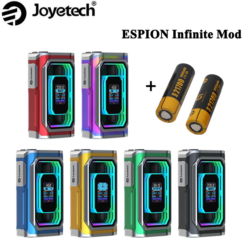 Оригинал Joyetech Espion бесконечное 230 Вт поле MOD Vape поддержка прокор покорить танк