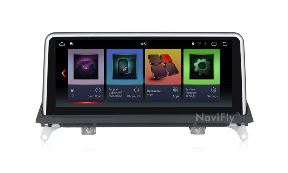NaviFly 10,25 дюймов Android 7,1 Автомобильный gps мультимедийный плеер для BMW X5 E70 X6 E71 2007-2013 CCC или CIC система ID7 UI