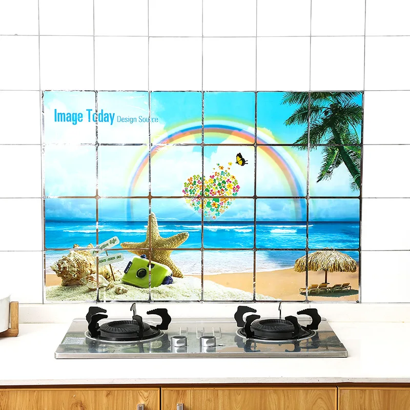 60x90 см водостойкая Мозаика из алюминиевой фольги самоadhensive анти масляные