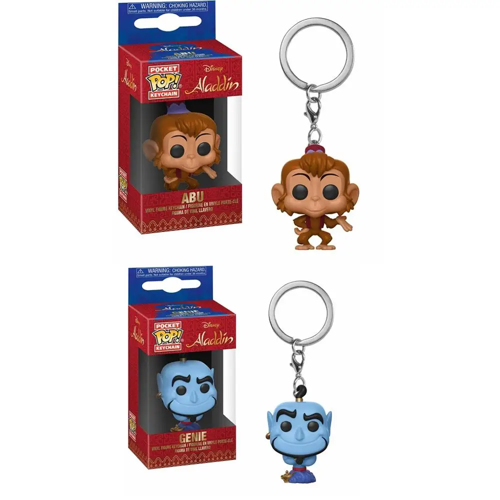 

Funko POP ALADDIN GENIE ABU Keychain Vinyl Action Figures Model Toys Gifts