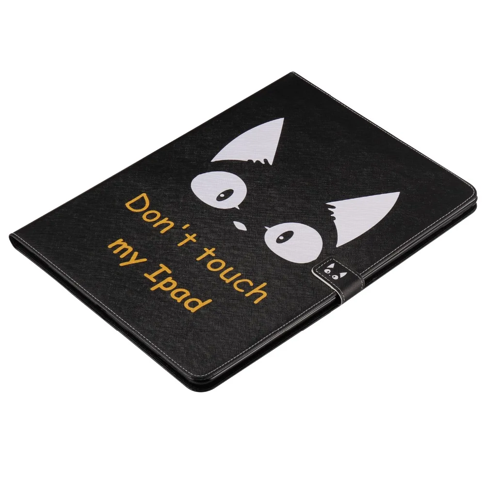 Cat Tablets Case Luxury Ultra Slim Magnetic Smart Flip Stand PU Leather Cover For Apple ipad pro 2017 12.9 inch Wake Up Sleep