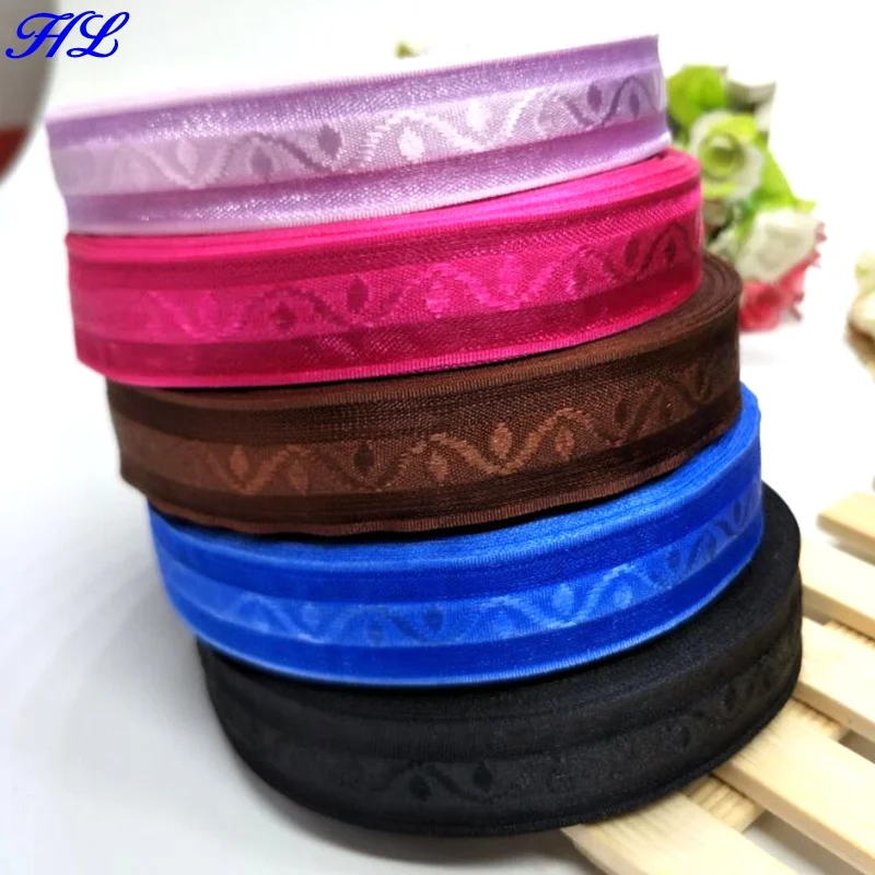 

5 rolls 20mm width Jacquard yarn organza ribbon gift packing belt webbing wedding party decoration supplies diy crafts A133