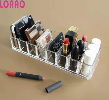 

LOAAO crystal cosmetic box make up brushes holder Acrylic home cosmetic storage box makeup brush organizer box