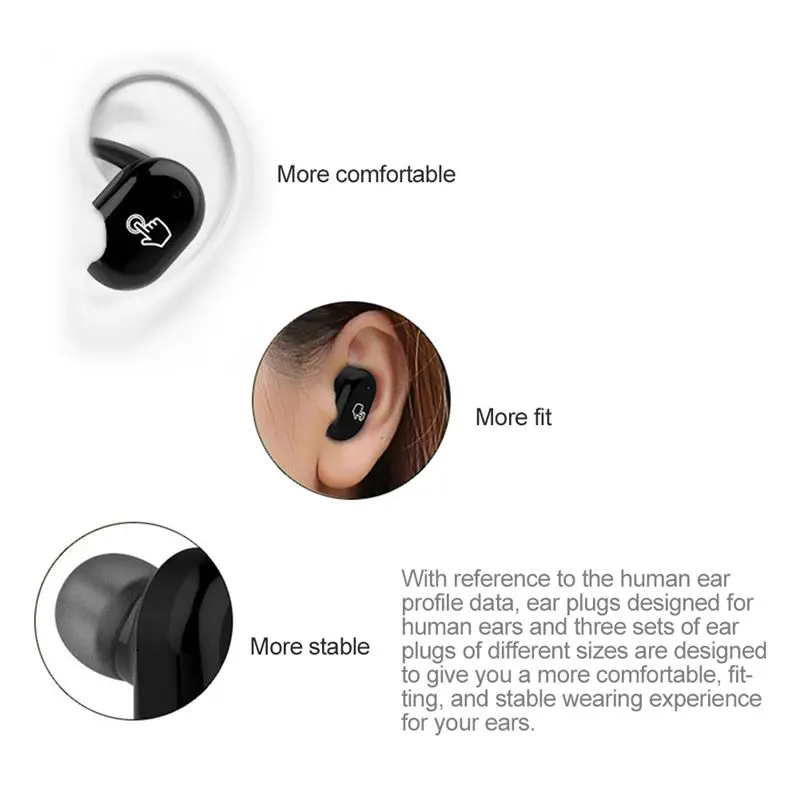 Bluetooth 4,1 сенсорный контроль Hifi наушники, TWS Беспроводные спортивные водонепроницаемые наушники стерео микрофон для телефона с зарядным устройством Bo
