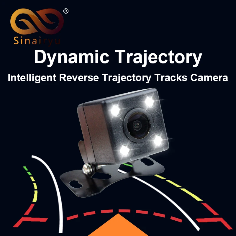 

Sinairyu Intelligent Dynamic Trajectory Tracks HD CCD Reverse Backup Camera Rear View Camera Auto Reversing Parking Assistance