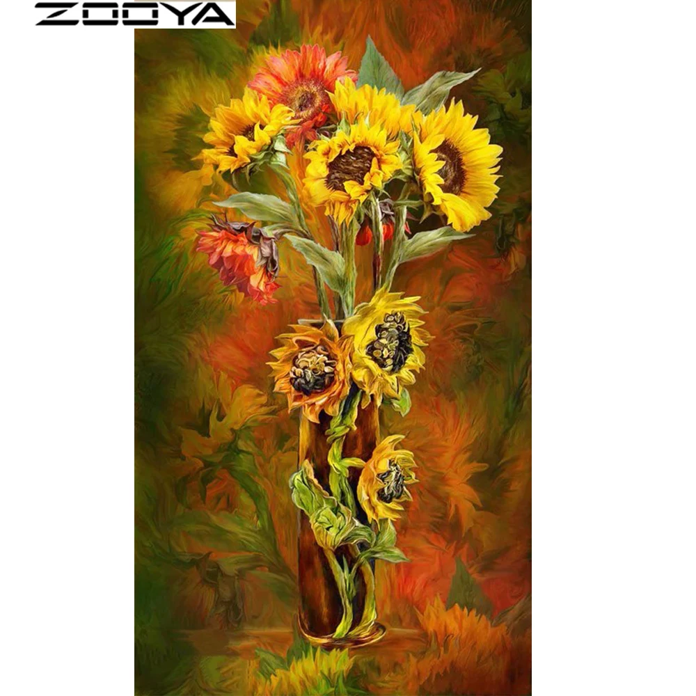 

ZOOYA New Needlework 5D DIY Diamond Painting Diamond Cross Stitch Embroidery Pattern Romantic Flower Home Decoration R179