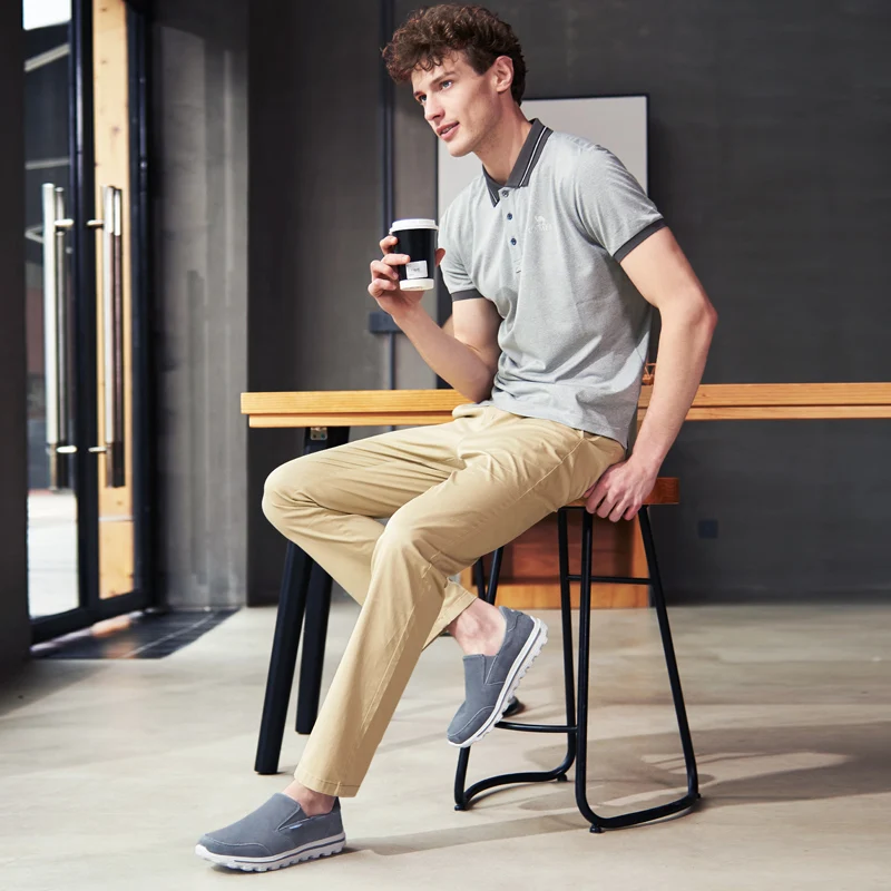 CAMEL New Men's Casual Shoes Leather Lightweight Sets of Feet Men's Cushioning Sole Comfortable Loafers Flats CAMEL New Men's Casual Shoes Leather Lightweight Sets of Feet Men's Cushioning Sole Comfortable Loafers Flats