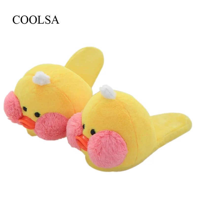 Тапки COOLSA женские зимние с мультяшным рисунком теплые смешные домашние