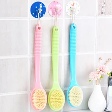 1 шт., 3 цвета, щетка с длинной ручкой для ванны, щетка для массажа кожи, для душа, щетка для спины, щетка для скрабирования тела