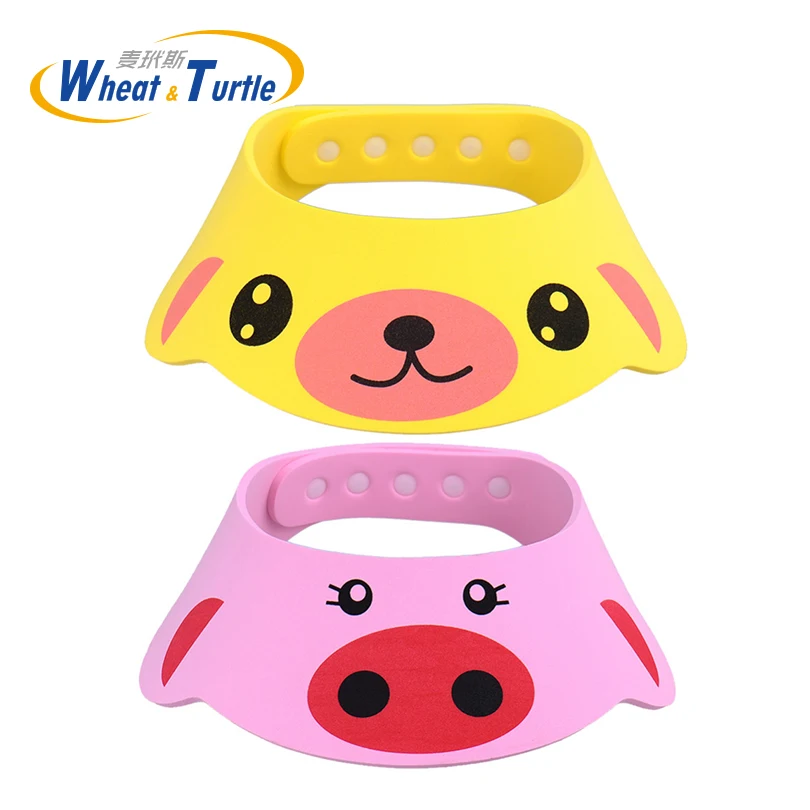 

3 Colors Adjustable Baby Hat Toddler Kids Shampoo Bathing Shower Cap Wash Hair Shield Direct Visor Caps For Infant Children Baby