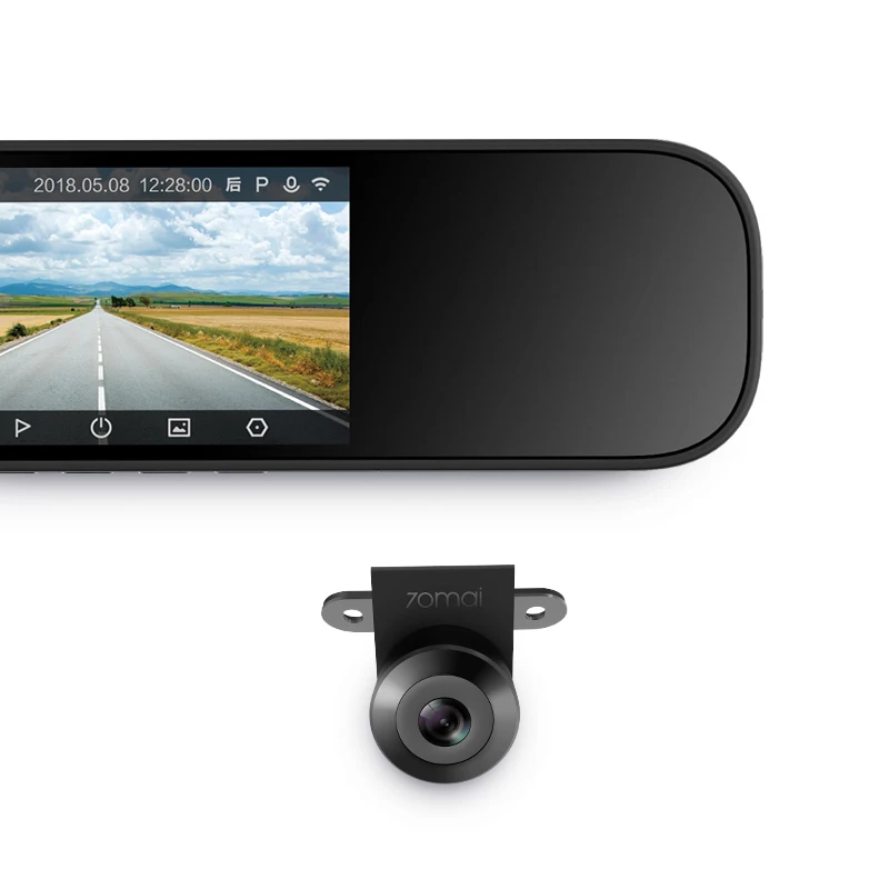 Xiaomi 5 дюймов ips Экран Видеорегистраторы для автомобилей FHD1080P Smart зеркало заднего