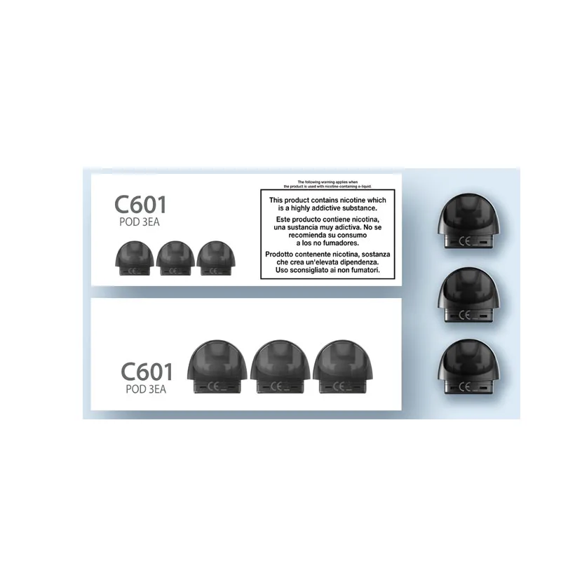 

Original Justfog C601 pod Replacement Atomizer for justfog C601 starter kit 1.7ml capacity top refill pod cartridge