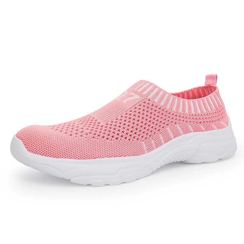 

New Ins Sneakers Women Casual Shoes Breathable Mesh Shoes Women Flats Brand Sneakers Ladies Sweet Pink Shoes YX1477