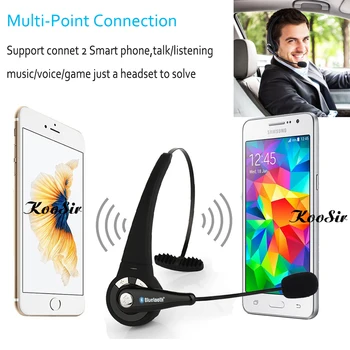 

BTH-068 Universal Bluetooth Wireless Gaming Headset Headphone Player With Mircophone for PS3 Windows PC Smart Phones Tablet