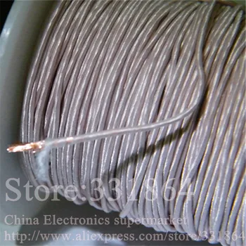 

1.47mm 0.1mmX128 strands,(10m /pc) Mine antenna Litz wire,Multi-strand polyester silk envelope braided multi-strand wire