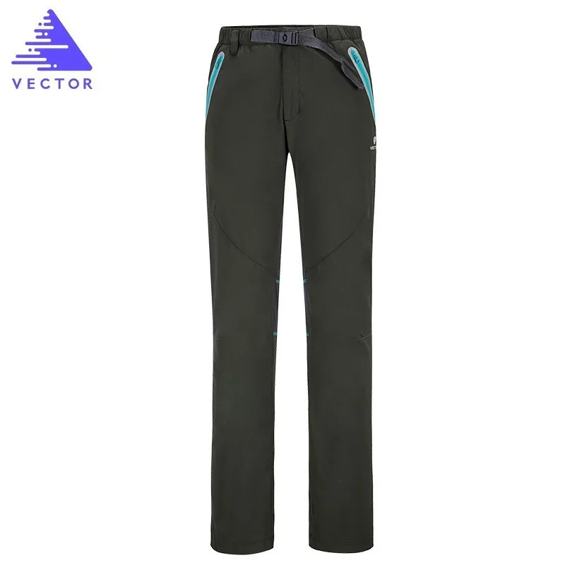 Векторные брендовые походные брюки для мужчин и женщин, быстросохнущие тонкие эластичные брюки для альпинизма, походов, охоты, походов - Цвет: Men Army Green