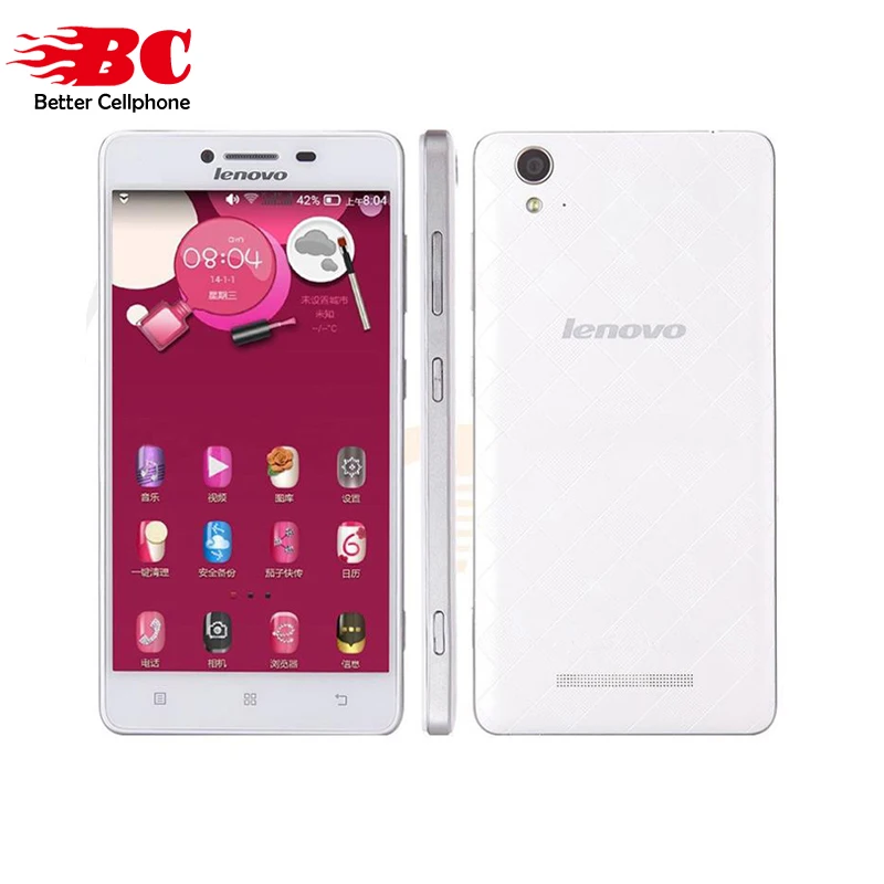 Original Lenovo A858w A858 MT6732 Quad Core 1 5GHz FDD LTE 4G Android 4 4 5