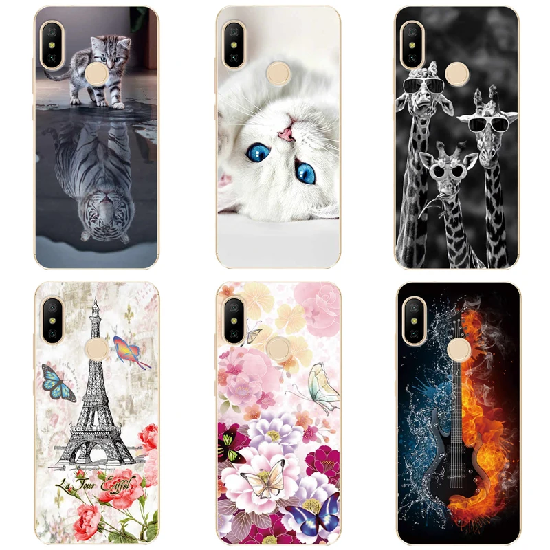 

For Xiaomi Mi A2 Lite Case Phone Back Cover Painted Case For Xiaomi Mi A2 Lite A2Lite 5.84" Cover Protection Shell Case Fundas