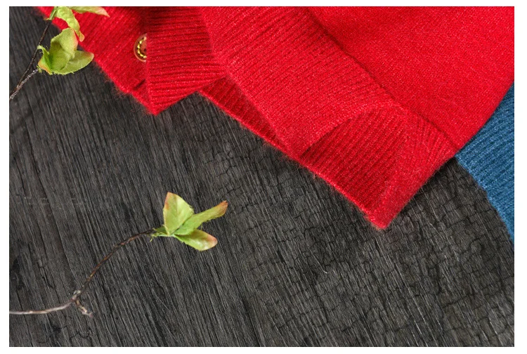 Johnature, Женский вязаный хлопковый свитер, милый кардиган с карманами, v-образный вырез, длинный рукав, осенний свитер, новинка, 5 цветов, женские свитера
