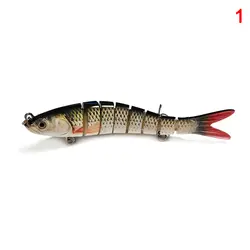 8 сегментов Swimbait крючки для рыболовных удочек Жесткий приманки Гольян для бас форели Walleye C55K распродажа