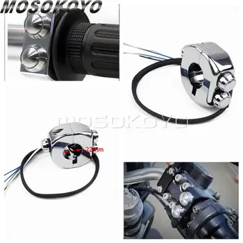 

Universal 25mm CNC Waterproof Motorcycle Switches Handlebar Mount Switch Headlight Fog Light ON OFF Start Kill Horn Reset Button