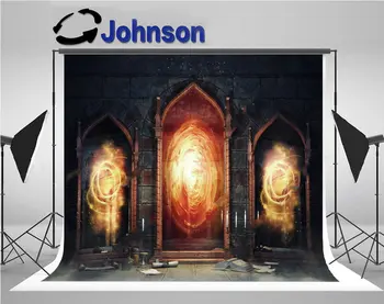 

Dark Chamber Magic Mirrors Books Scrolls backdrops Vinyl cloth High quality Computer print wall background