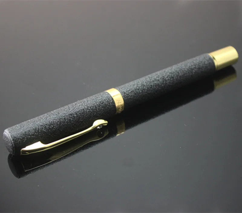 

High quality Frosted black Colour Medium and Fine Fountain Pen Business office daily affairs students learn professional pen