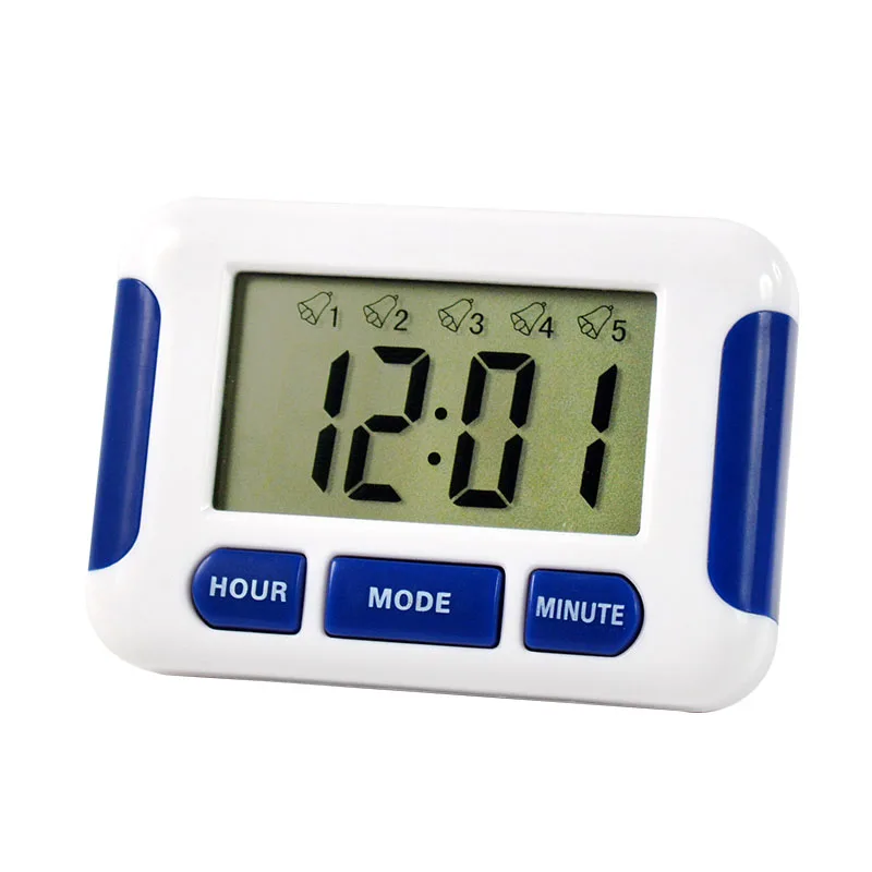 Alarm Clock 5 Groups Noisy Bell 12/24 Hours Countdown Multi Kitchen