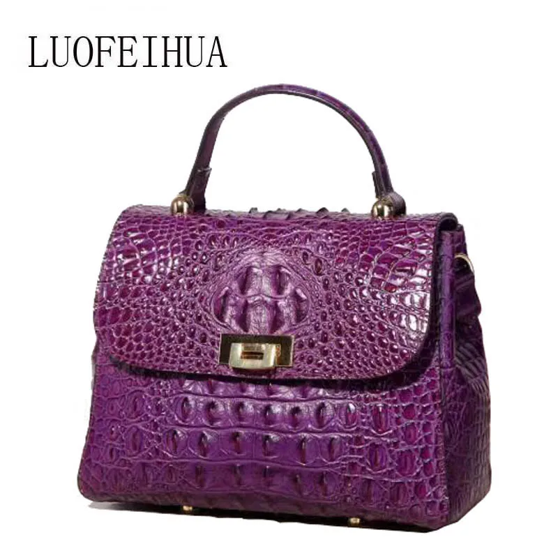 

Genuine Leather women bags for women 2019 new luxury crocodile pattern handbag brand bag handbag female handbag designer handbag