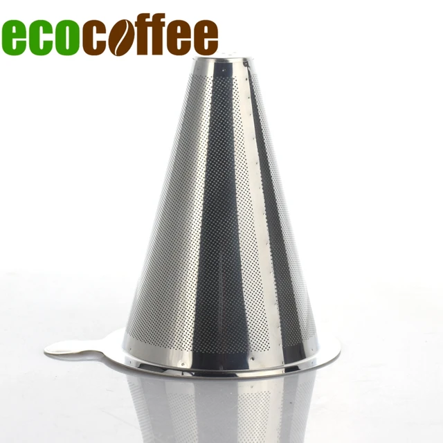 Cheap 1PC Free Shipping Chemex 6 Cups Stainless Steel Coffee  Baskets 304 Stainless Steel Coffee Filter Percolators New In Stocked