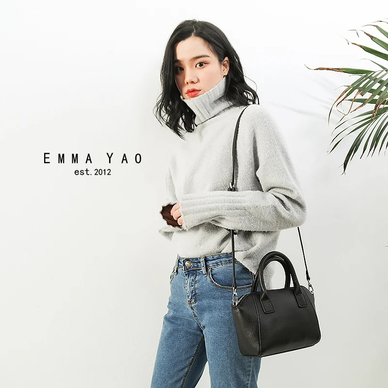 EMMA YAO сумки на плечо из натуральной кожи дизайнерские женские мессенджеры