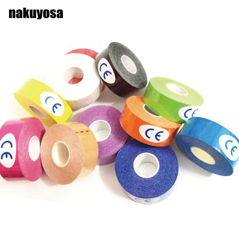 

1pcs 2.5cmX5m Exercise Therapy Bandage Tape Outdoor Kinesiology Muscles Care Elastic Therapeutic Tape Running Jogging 11 colors