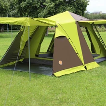 Четыре двери со снежной юбкой более 3-4 человек кемпинг палатка Кемпинг двойные палатки открытый tenAutomatic Кемпинг Открытый Палатка