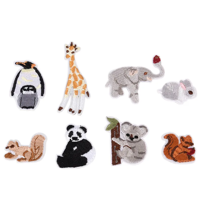 Cute Panda Elephant Iron Embroidered Cloth BADGE PATCH DIY Decorative Fashion Apparel