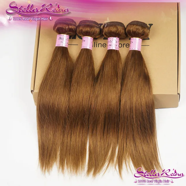 Stella Reina Chestnut Brown Hair 4 Pcs Bundles Color 8 Light Stella Reina Chestnut Brown Hair 4 Pcs Bundles Color 8 Light Peruvian Remy