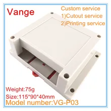 1 шт./партия, коммутационная коробка для изготовления пресс-форм 115*90*40 мм, пластиковый корпус из АБС-пластика diy для ПЛК, электронное шасси, односторонний дизайн