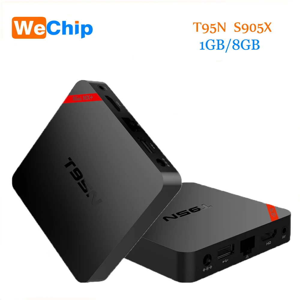 

Mini T95N Android 6.0 Smart TV Box S905X Quad Core 1G 8G A53 WIFI 2.4G H.265 4K UHD Set top ott tv box Support IPTV 4K BOX