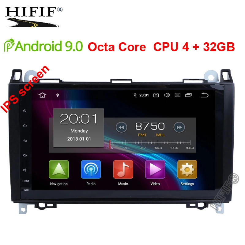 

DSP IPS Android 9.0 4G Car GPS For Mercedes Benz Sprinter B200 B-class W245 B170 W209 W169 radio stereo no dvd player